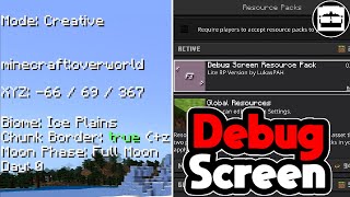 BEST Debug Screen Addon for Minecraft Bedrock [upl. by Deibel]