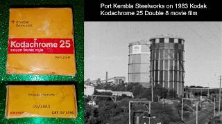 Port Kembla Steelworks on 1983 Kodak Kodachrome 25 double 8 movie film [upl. by Ekram]