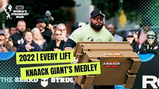 EVERY LIFT  KNAACK Giants Medley  2022 SBD Worlds Strongest Man [upl. by Nad877]