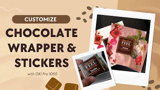 Customize your chocolate wrapper and stickers with OKI Pro 1050 [upl. by Kellyn]