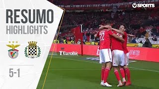 Resumo  Highlights Benfica 51 Boavista Liga 1819 19 [upl. by Nelyak108]