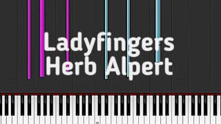 LadyfingersHerb Alpert piano tutorial saltareAd [upl. by Pierrette]