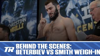 Behind The Scenes of the WeighIn With Beterbiev and Smith  World Title Fight Sat ESPN [upl. by Tildy]