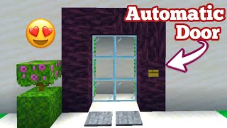 Easiest Automatic Door In Minecraft Tutorial 😍 [upl. by Alfie935]