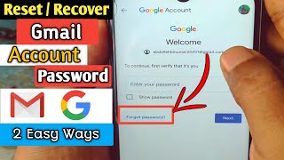 How to Reset or Recover Gmail Account Password if Forgotten 2024 [upl. by Anastasie]