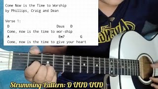 Come Now is the Time to Worship  Guitar Tutorial  Guitar Chords  Lyrics [upl. by Madid424]