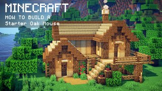 Minecraft How To Build a Starter Oak House [upl. by Benioff270]