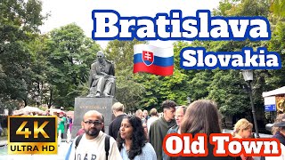 Bratislava Slovakia 🇸🇰  Old Town Summer  4K Walking Tour [upl. by Emrich]