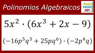 MULTIPLICACIÓN DE MONOMIO POR POLINOMIO [upl. by Kettie772]