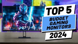 Top 5 BEST Budget Gaming Monitors in 2024 [upl. by Eisnyl]