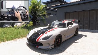 1100HP Dodge Viper ACR  Forza Horizon 5  Steering Wheel  Shifter Gameplay [upl. by Eardna49]