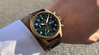 IWC Pilot’s watch Chronograph Spitfire bronze [upl. by Lehcin111]