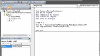Ordnerstruktur auslesen  Access VBA Episode 88 [upl. by Annodahs]