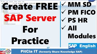 Create SAP Server for Practice with SAP Gui NetWeaver 752  PitCiaIT sapdownload [upl. by Nybor]