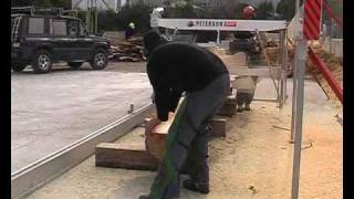 Portable Sawmill Cuts a Log in Less than 10 Minutes [upl. by Aziar]