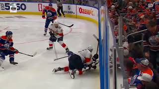 Ekblad hit on Foegele  Have your say [upl. by Corsetti]