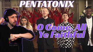 BEST VERSION EVER Pentatonix REACTION  O Come All Ye Faithful [upl. by Iznyl]