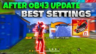 Free Fire OB43 Update Best Settings Sensitivity  Get MORE Headshots with these settings [upl. by Akenot]