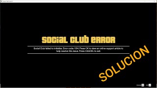 Error de social club 1014 solución en 1 minuto gta v [upl. by Hannon]