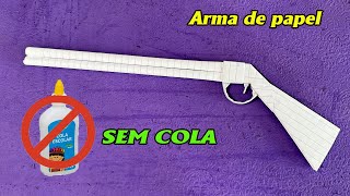 Origami Armas  Como Fazer Uma Arma De Papel Sem Cola [upl. by Devi]