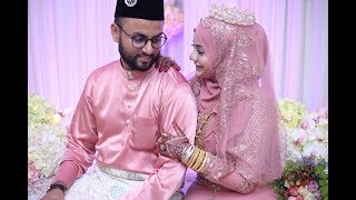 INDIAN MUSLIM WEDDING  Najeeha amp Qaizer  Mehendi Night amp Solemnisation [upl. by Christal]