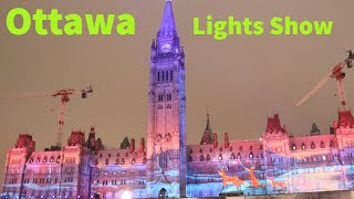 OTTAWA 2022 PARLIAMENT HILL LIGHT SHOW [upl. by Wellington]