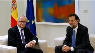 Rajoy y Rehn se reúnen en Madrid [upl. by Delores898]