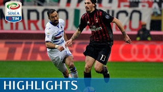 Milan  Sampdoria  01  Highlights  Giornata 23  Serie A TIM 201617 [upl. by Ferneau918]