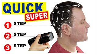 QUICK amp EASY HOME HAIRCUT TUTORIAL  How To Cut Mens Hair With Clippers Tutorial [upl. by Burner]