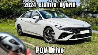 The New 2024 Hyundai Elantra Hybrid FACELIFT POV Test Drive [upl. by Friedrich]