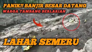 PANIK AWAS BANJIR BESAR Warga Tambang Berlarian Tibatiba Banjir Besar Datang Menerjang [upl. by Baillieu]