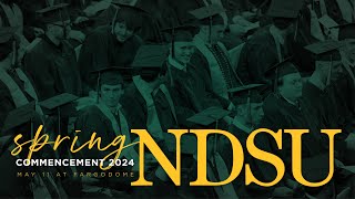 NDSU 2024 Spring Commencement  2pm [upl. by Henghold]