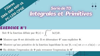 Exercices corrigés TD  USMBA ENS Fès  AU  20222023 Intégrales et primitives  Exercice 1 [upl. by Kincaid263]