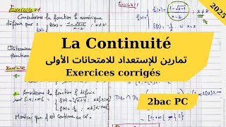 Continuité 2bac Exercices corrigés trucs ✅ [upl. by Naimaj352]