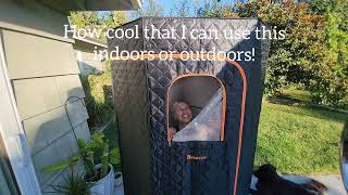 Binecer Portable Sauna Review Easy Setup Indoor or Outdoor [upl. by Golanka467]