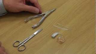 HOW TO change the tube on a BTE behind the ear hearing aid [upl. by Tiphani]