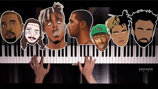 Top 10 Most Beautiful Hip Hop Piano Pieces Vol 1 [upl. by Otrebilif]