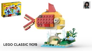 FISH Lego classic 11015 ideas How to build [upl. by Francine]