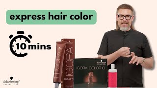 ⏰ Permanent EXPRESS Hair Color Service in 10 Minutes IGORA COLOR10 [upl. by Aiynot341]