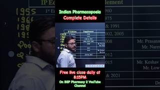 Indian pharmacopoeia complete details bestpharmacychannel bpharmacy bsppharmacy punitsir [upl. by Leid92]