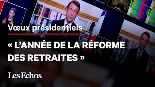 « 2023 sera l’année de la réforme des retraites » affirme Emmanuel Macron dans ses voeux [upl. by Hayilaa]