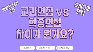 교과면접 vs 학생부종합 면접 차이 feat명지대가천대 [upl. by Remus]