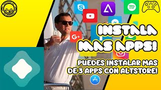 Como INSTALAR MAS de TRES APPS con ALTSTORE  Activar y desactivar apps [upl. by Dodwell]