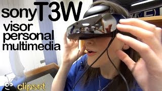 Sony T3W multimedia personal viewer VideoCast [upl. by Nadeau563]