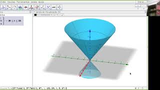 Geometria Analítica  Exemplo do Cone de Rotação [upl. by Pirnot344]