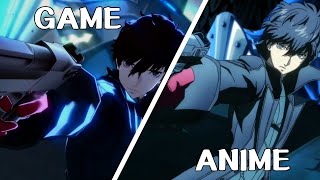 Satanael Shoots Yaldabaoth  Game VS Anime DUB P5A [upl. by Nnanaej]