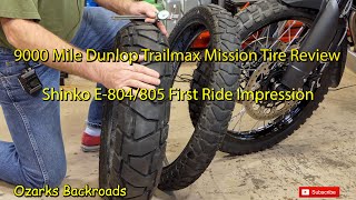 9000 Mile Dunlop Trailmax Mission Tire Review [upl. by Aihsar]