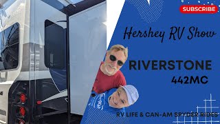 Riverstone Legacy 442MC Tour Hershey RV Show 2023 Full time RVer [upl. by Ycniuqed640]