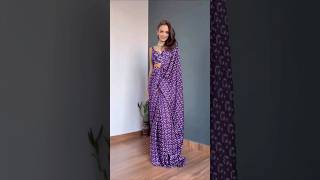 Sareewave Dark Lavender Crape Silk Printed Ready To Wear Saree  Price1660 Product Code  26531 [upl. by Heer78]