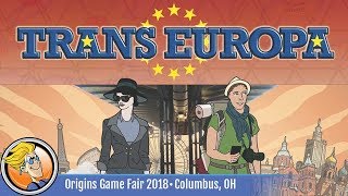 Transeuropa — game preview at Origins 2018 [upl. by Itoc]